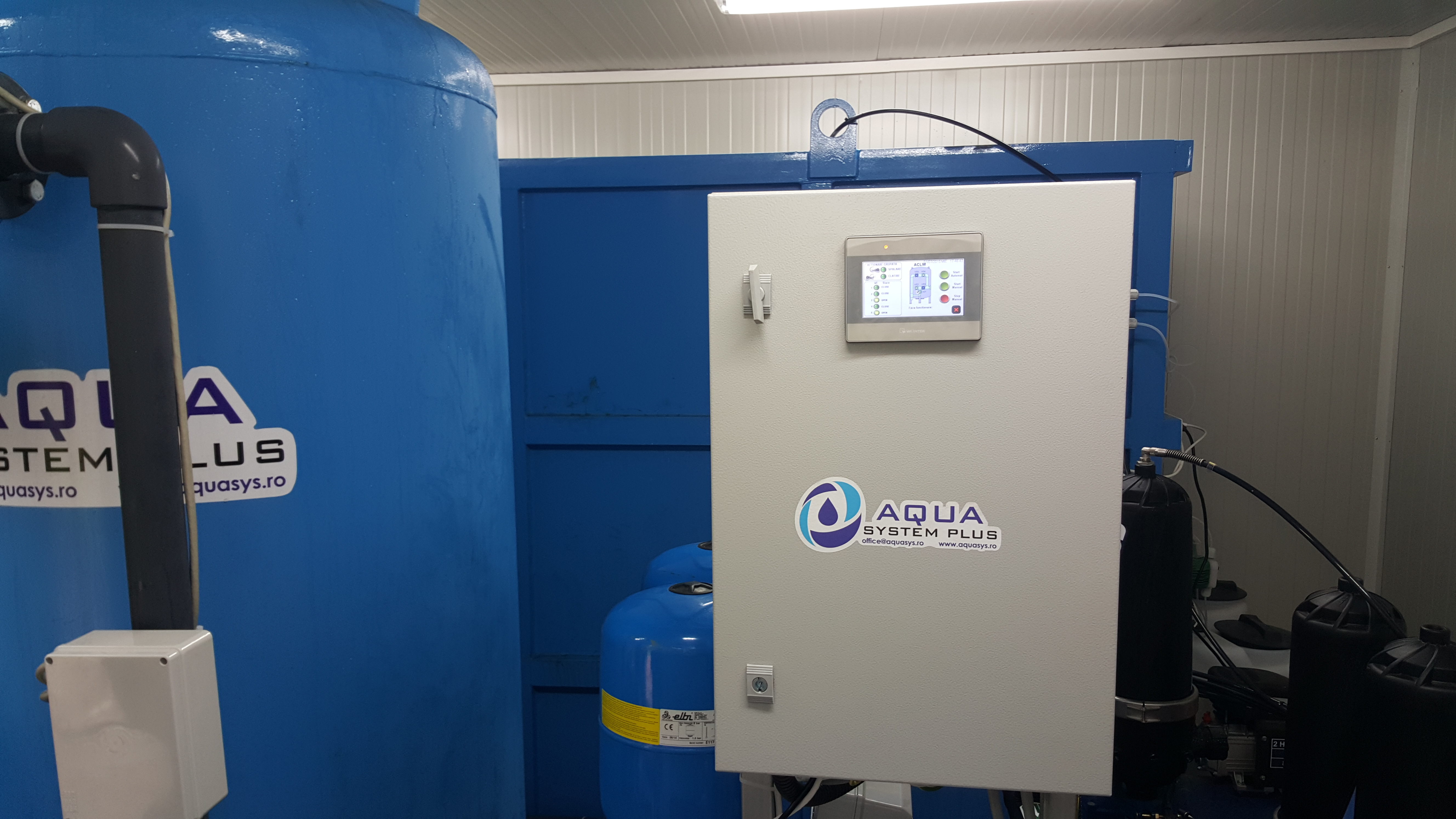 Compact drinking treatment unit