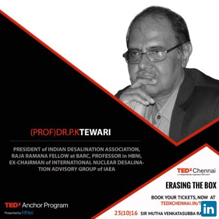 PK Tewari, Professor at HBNI