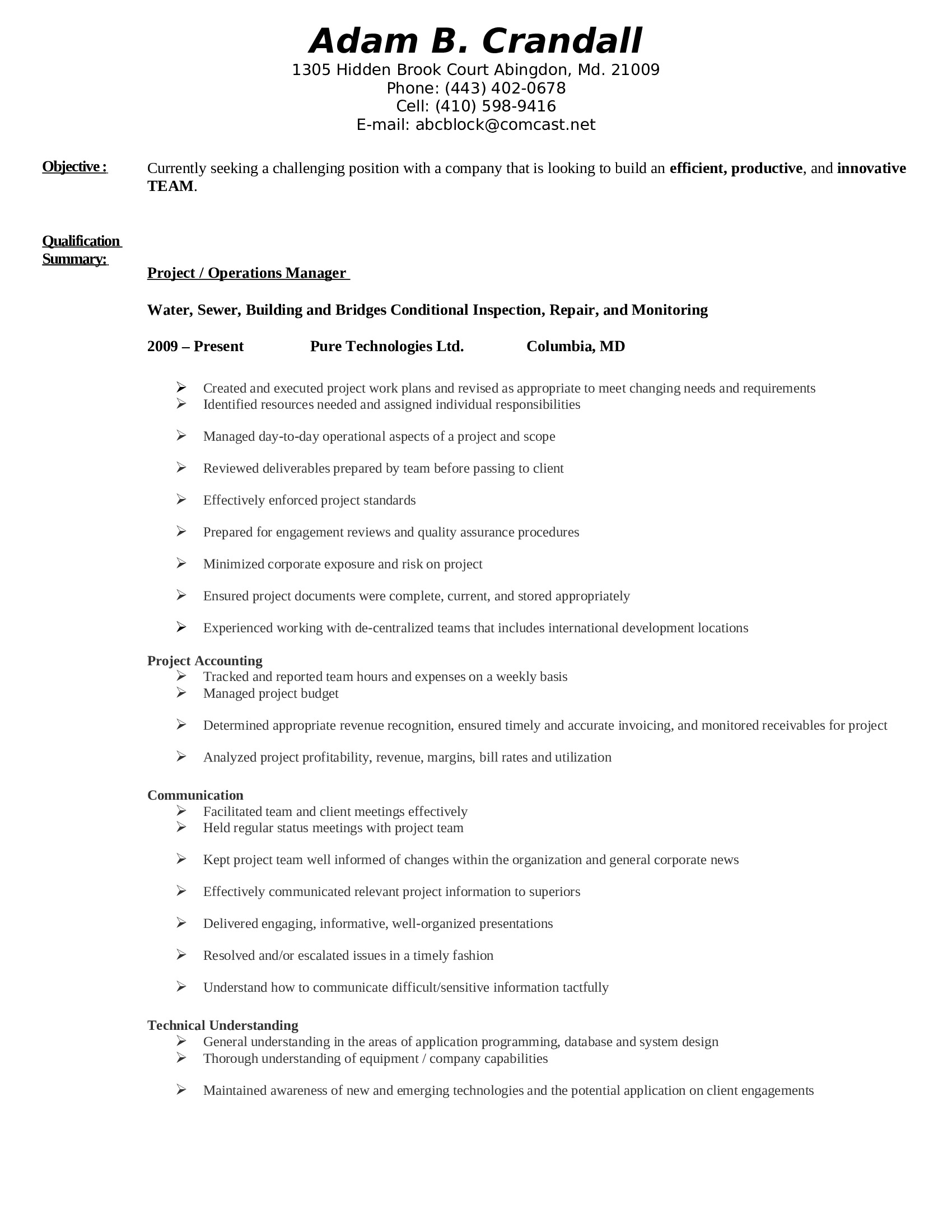 Currently Seeking Employment