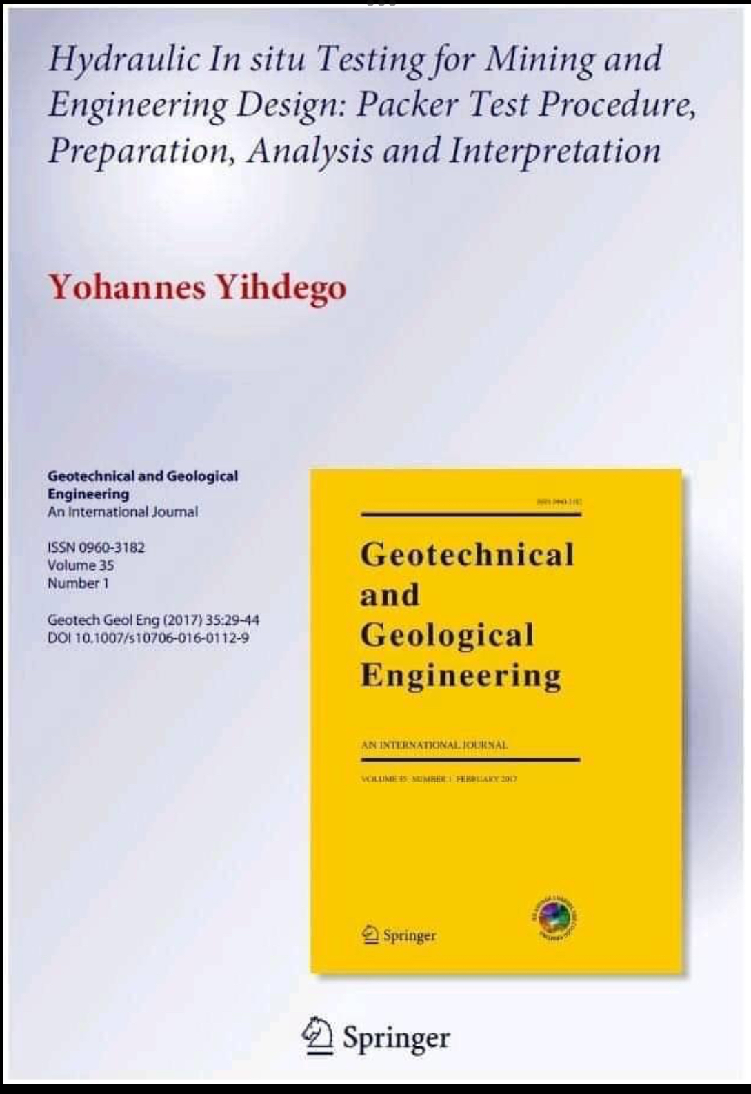 Published articles_Peer reviewed journals_Dr Yohannes Yihdego