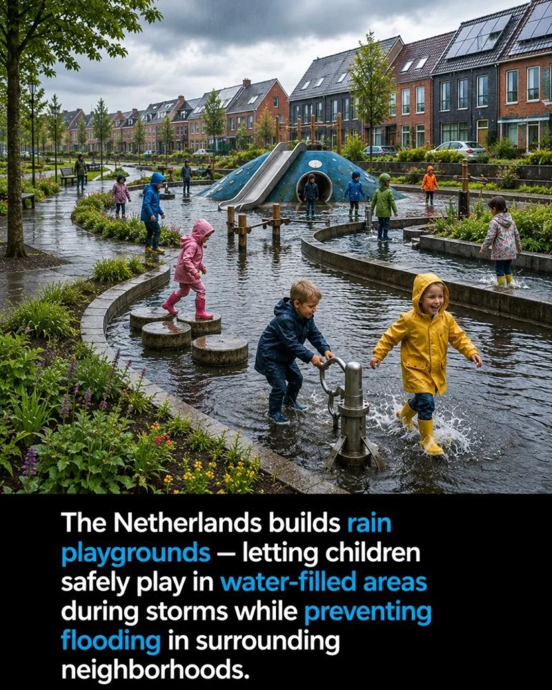When playgrounds become stormwater infrastructure...I&rsquo;ve seen two very different reactions to the Dutch "water square" concept.One view: It's ...
