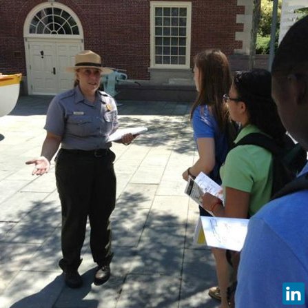 Sarah Martin, Park Guide at Fort Sumter National Monument
