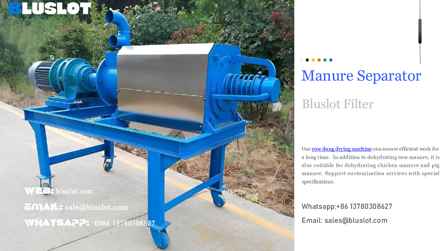 New High Efficiency Cow Dung Dewatering Machine for Sale
