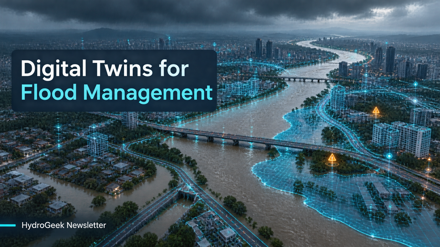 A digital twin for flood management is not a fashionable 3D map, a dashboard filled with sensors, or a model with artificial intelligence attach...