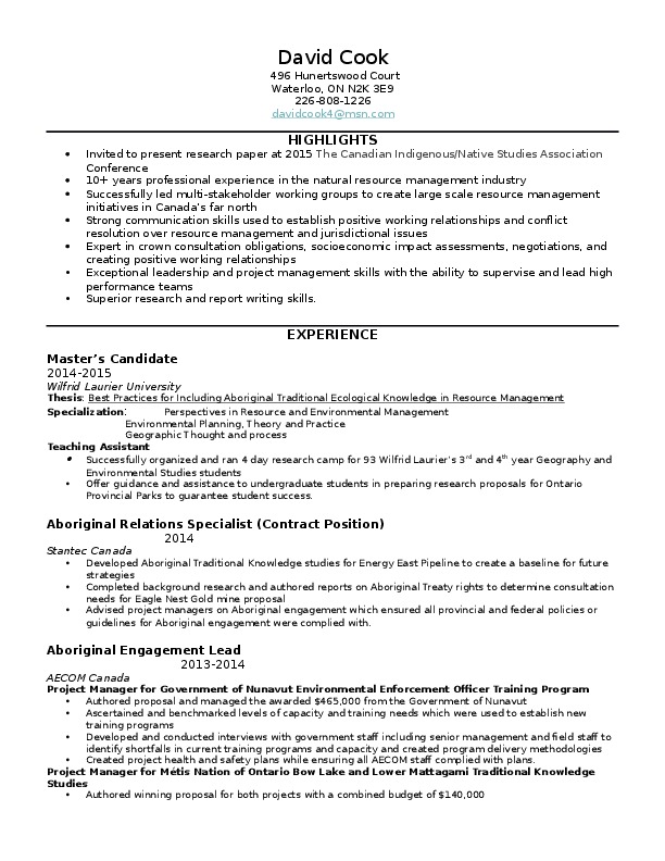 David  Cook, Level Field Consulting  - Founder 