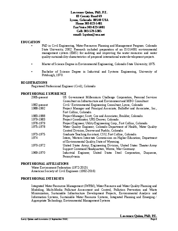 Larry Quinn, Principal at Larry Quinn and Associates