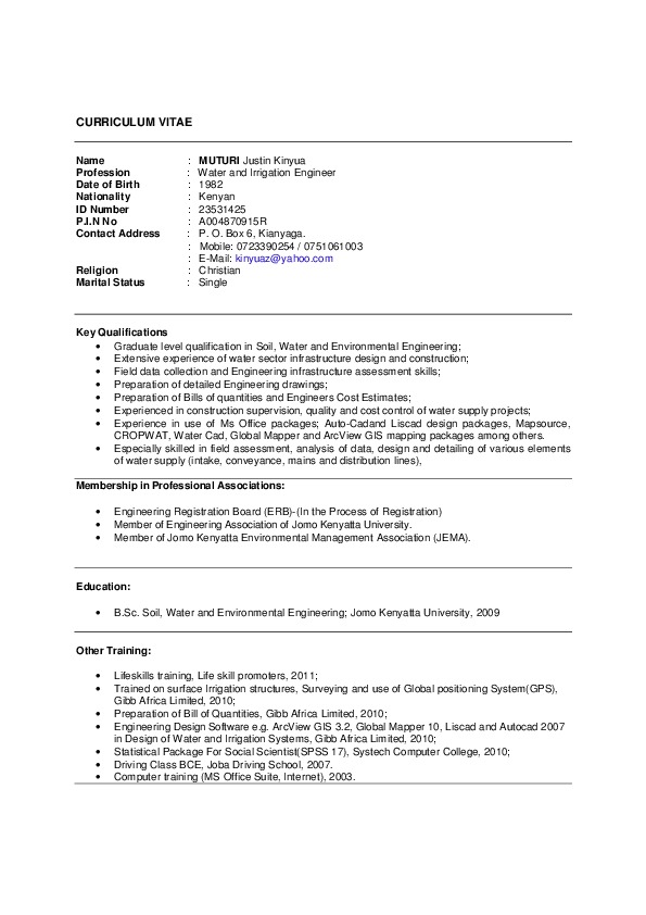 JUSTIN MUTURI, AQUATECH ENGINEERING CONSULTANTS - Irrigation engineer