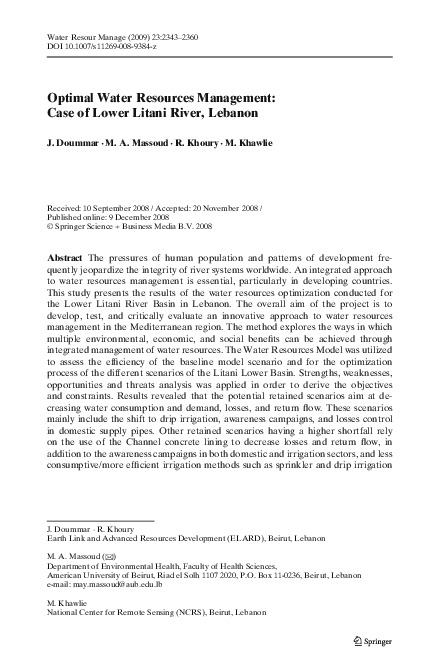 Mohamad Khawlie, Director- Environment Footprint Consultancy