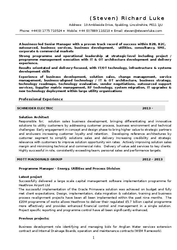 Richard Luke, Solutions Architect at Schneider Electric
