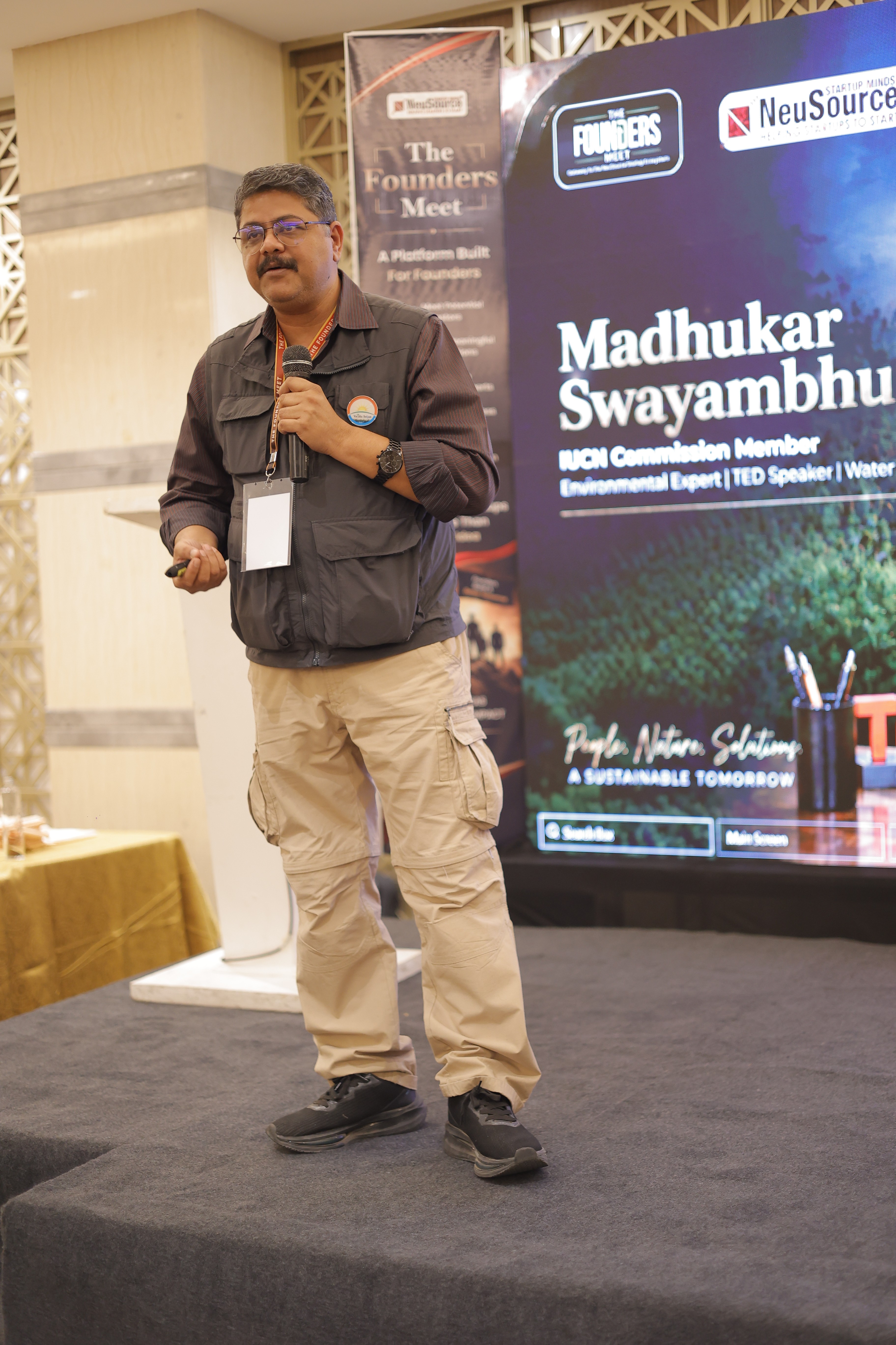 Dr. Madhukar Swayambhu, Cofounder & Research Head, VSLLP and Secretary, Blue Community South Asia, conducted a session for the budding startups ...