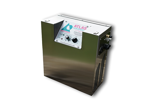 Absolute Ozone® ATLAS 30  (30 g/h) Ozone Generator.     Leading Edge Performance. Timeless Reliability. Conveniently Compact.