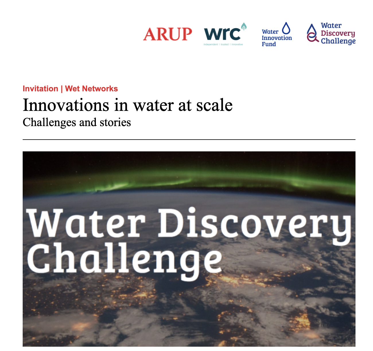 £7.5m Water Discovery Challenge