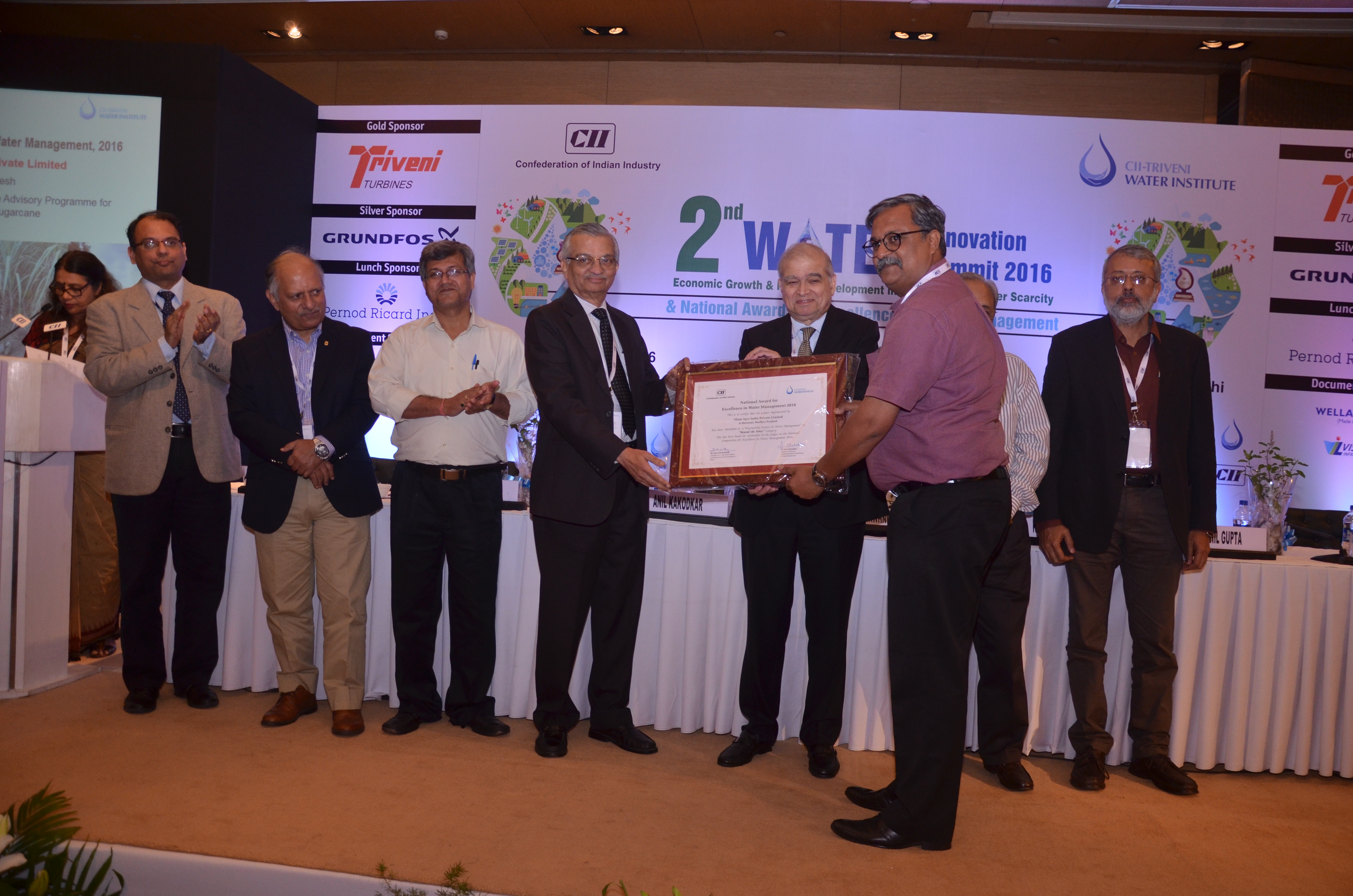 CII -Triveni water award- Recognized as most notable project