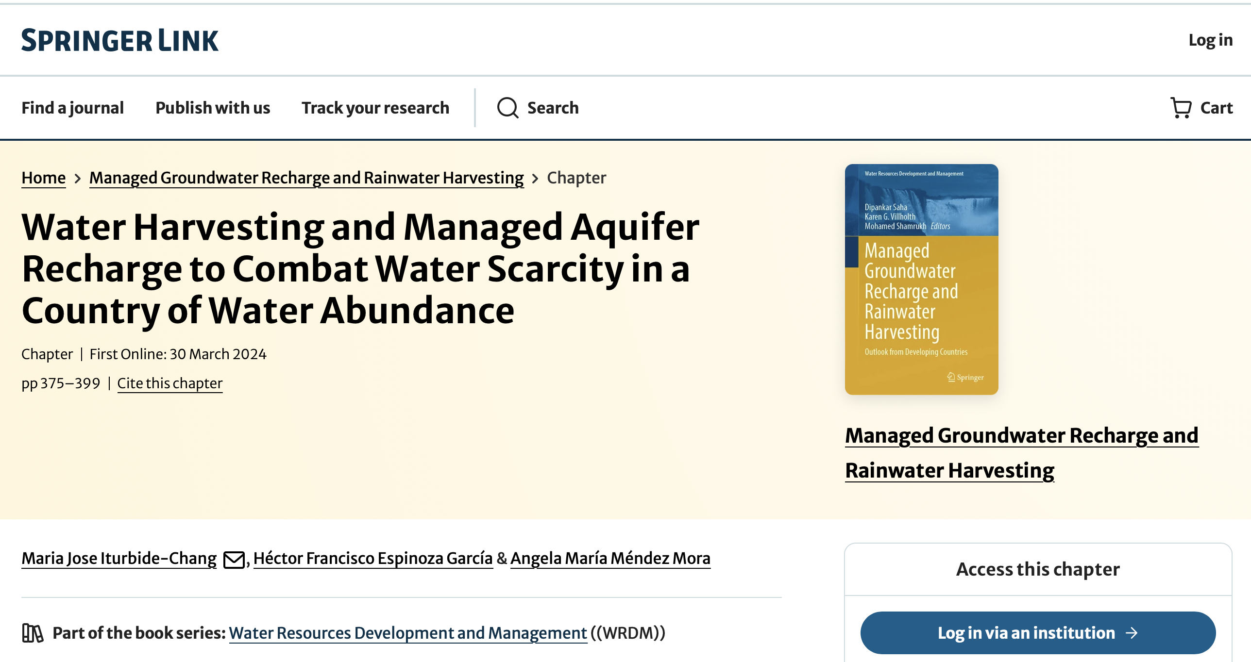 🌊💧 Exciting Announcement! 💧🌊I'm thrilled to share a glimpse into my latest contribution to an upcoming book titled "Water Harvesting...