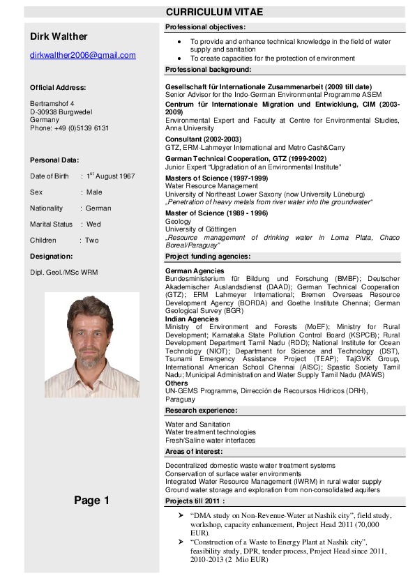 Dirk Walther, GIZ - Sr Advisor