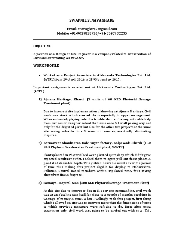 Swapnil Navaghare, Project Associate at Alaknanda Technologies Pvt. Ltd.