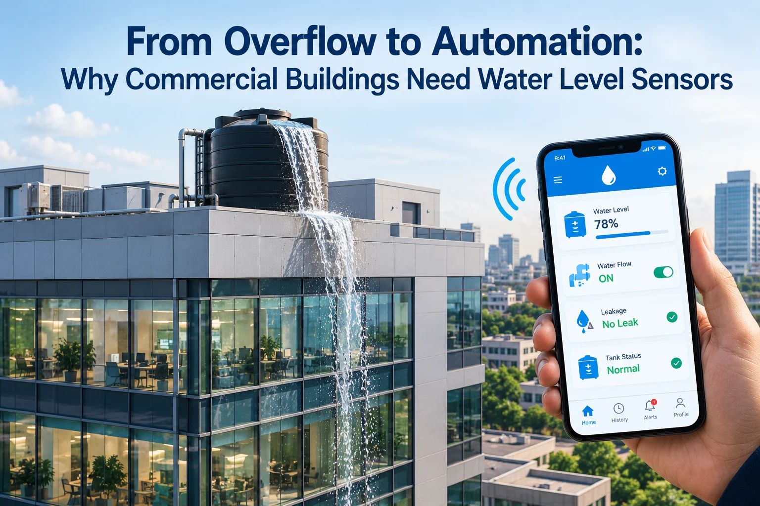 From Overflow to Automation: Why Commercial Buildings Need Water Level Sensors
