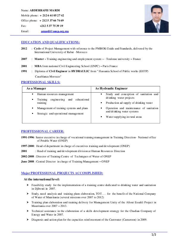 abderrafii mardi, ONEE - Training Director