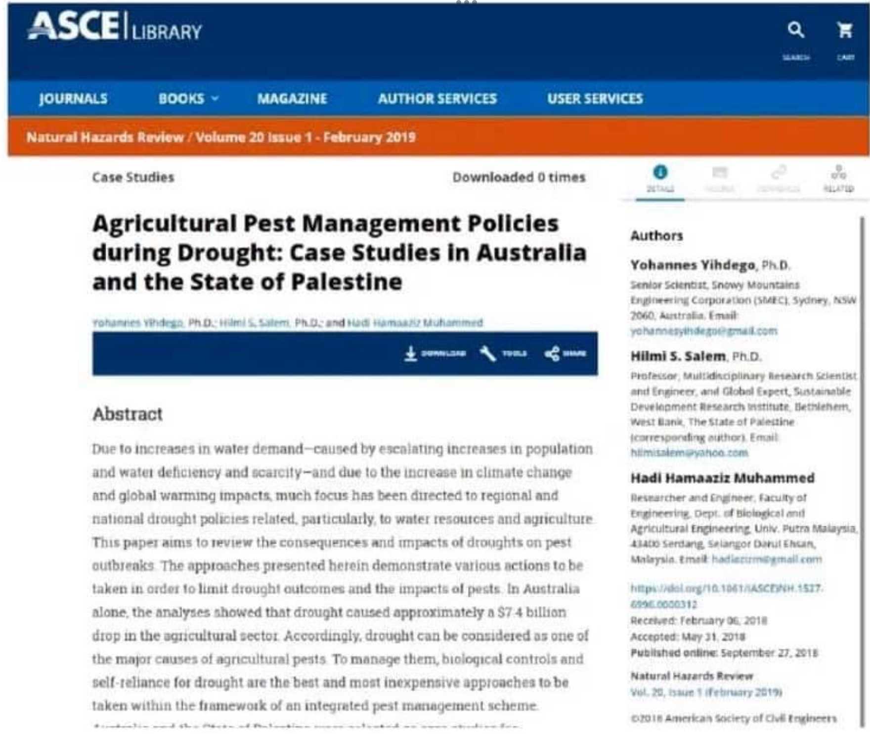 Published articles_Peer reviewed journals_Dr Yohannes Yihdego