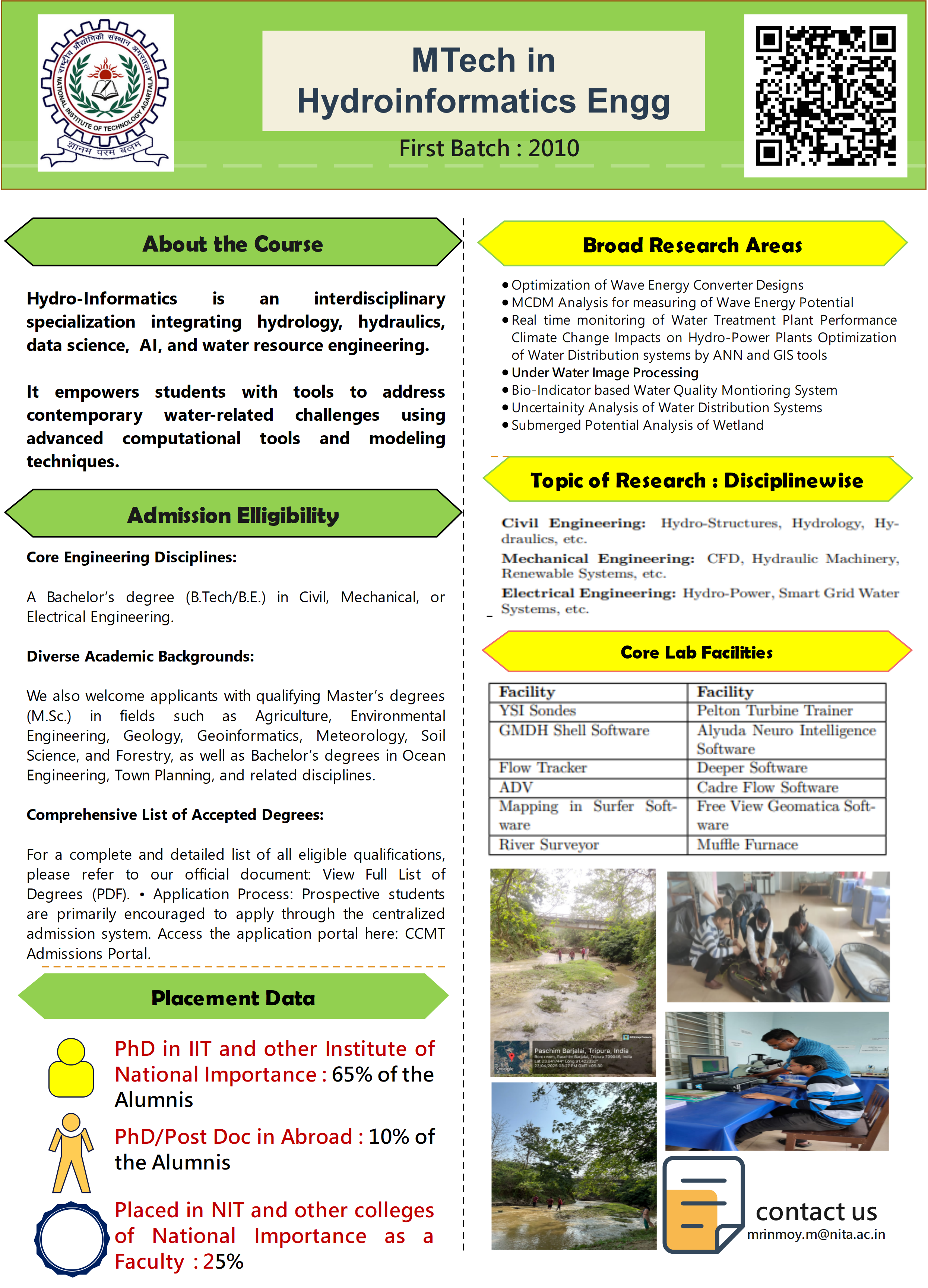 MTech Hydroinformatics: Bridging Data, AI & Water for Smarter Solutionshttps://youtu.be/bYHgBNg3doQ