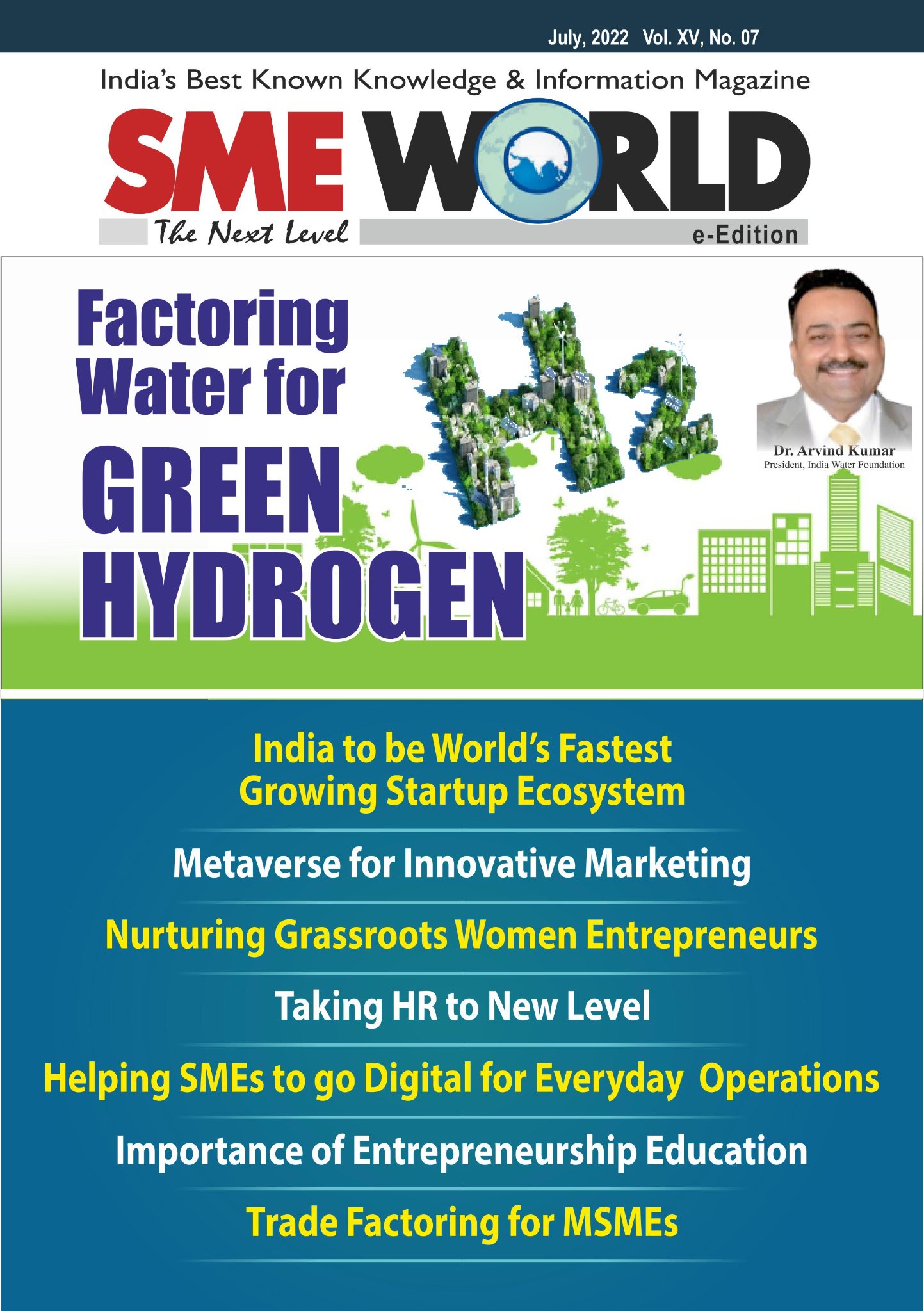 Dear Friends, Please find my article on 'Factoring Water in Production of Green Hydrogen' . This article published as a cover story is an excerp...
