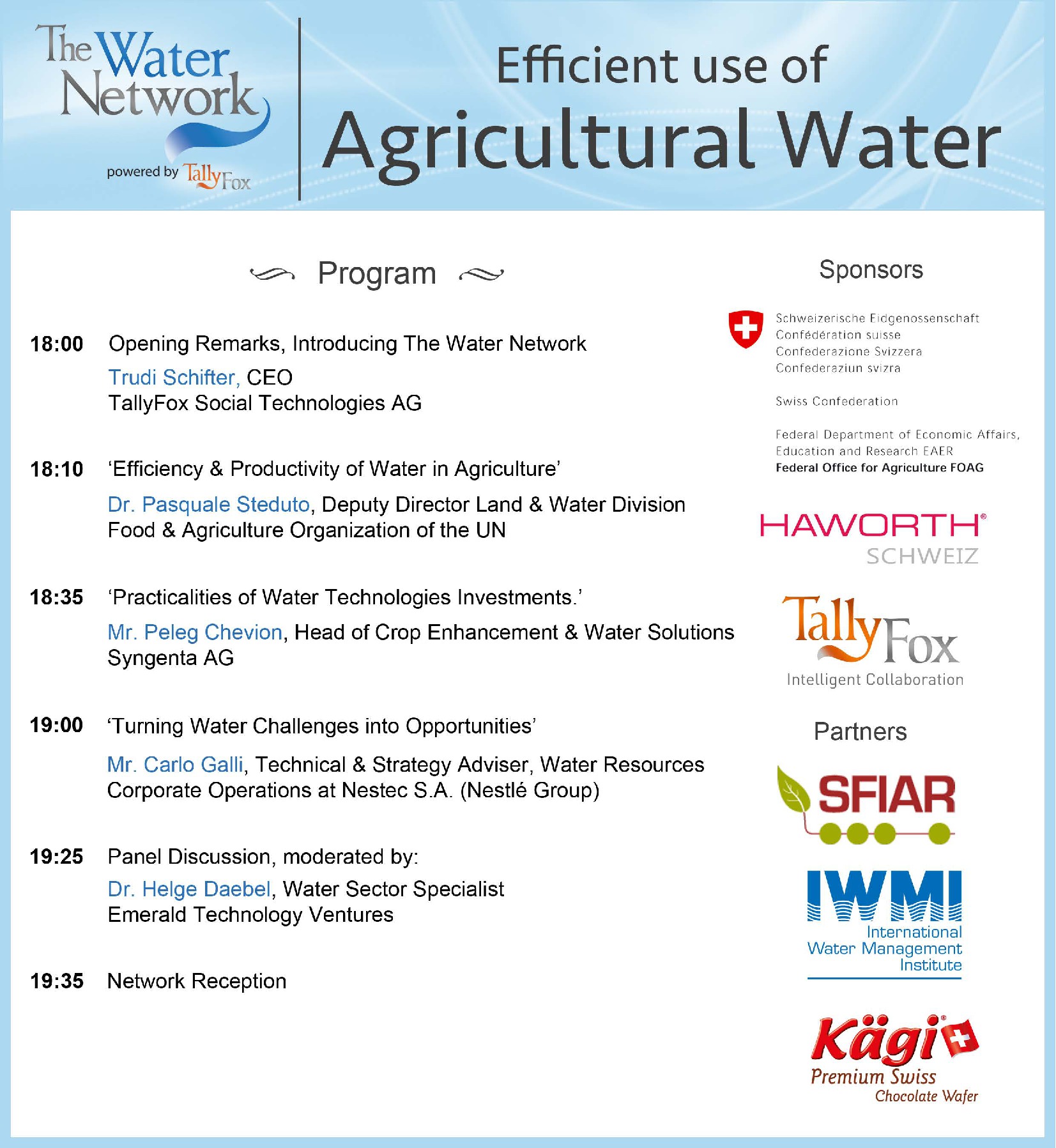 Over 150 water professionals in person and online attended our event on "Efficient use of Agricultural Water" . The video streams of the present...