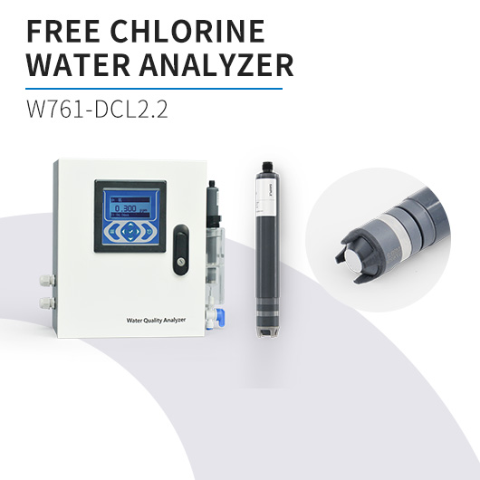 Intelligent Inline Free Chlorine Analyzer with CL2.2 Sensor for Sea Water