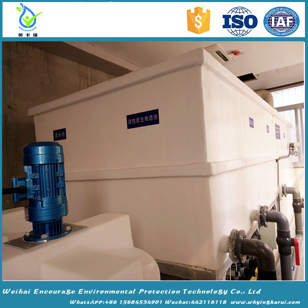 Sewage treatment plant for wastwater mixed with  lab. sewage